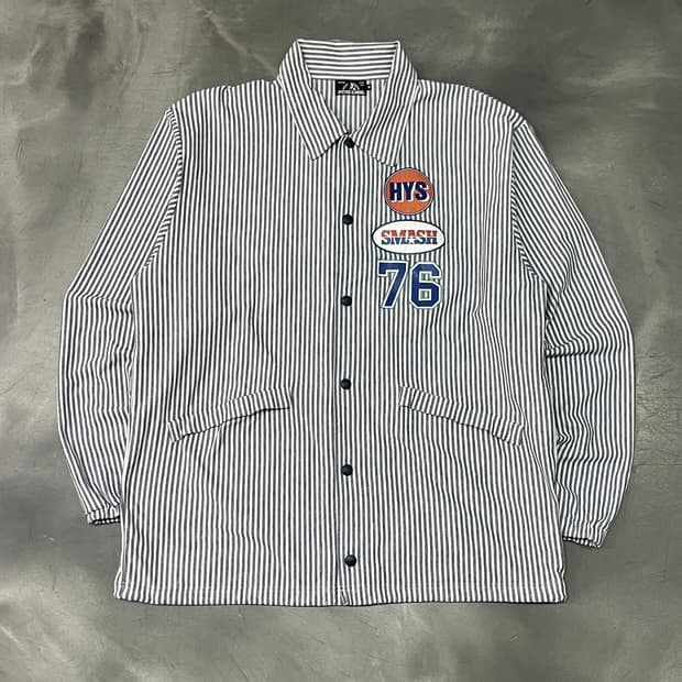  히스테릭글래머 76 스트라이프 셔츠 자켓 y15064