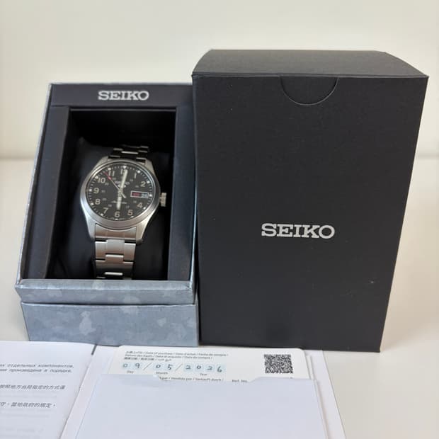 세이코 세키필드 필드워치 SRPJ81K1 36mm 오토매틱