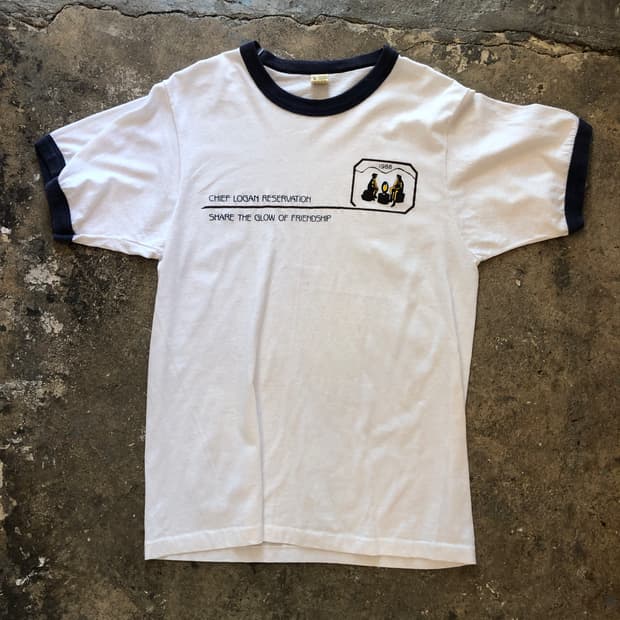 70s~90s Ringer T-shirt-L
