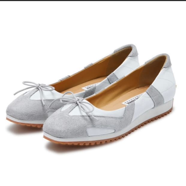 네거티브쓰리 플랫슈즈 그레이 발레코어