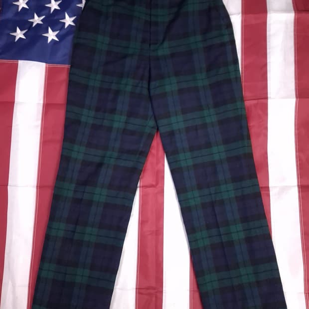 오리지날 90's 일본판 J.PRESS 우먼 블랙와치 울 팬츠