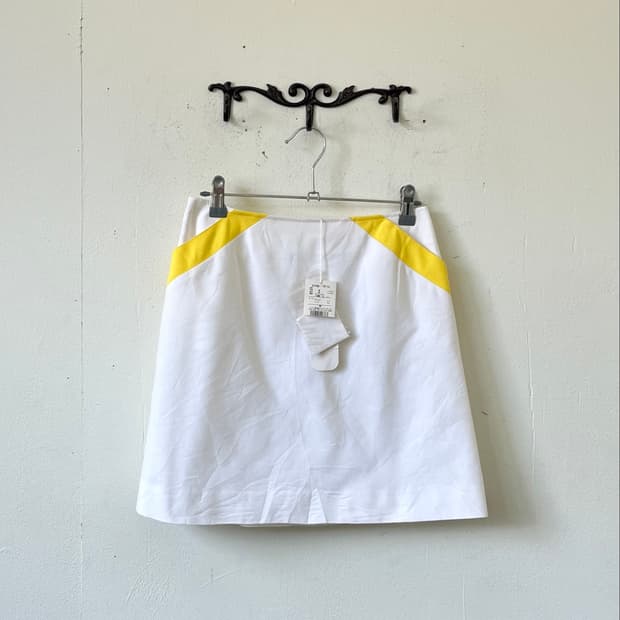 courreges 트랙 화이트 스커트