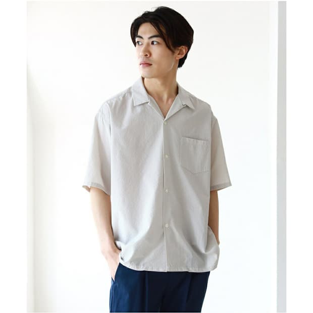 BEAMS Solotex Open Collar Shirt