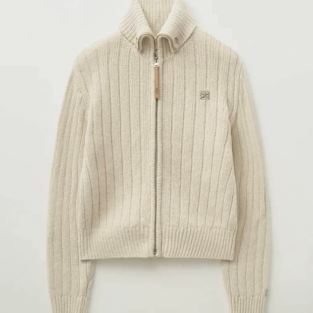 세터 니트집업 크림