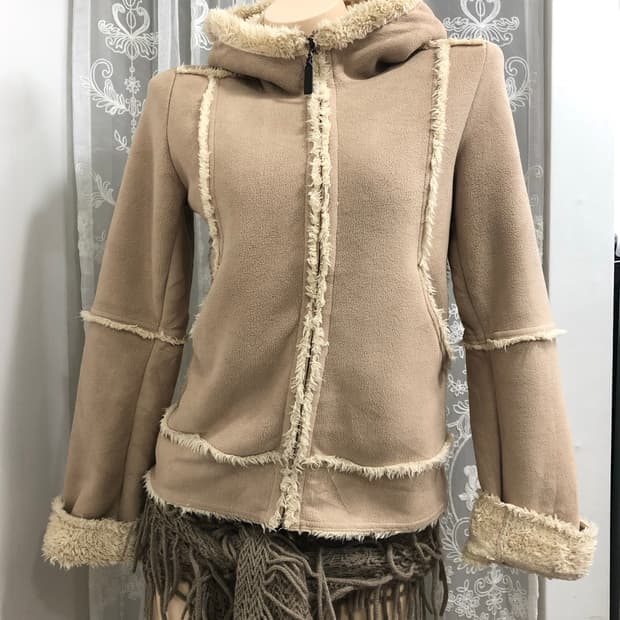 beige soft mustang jacket