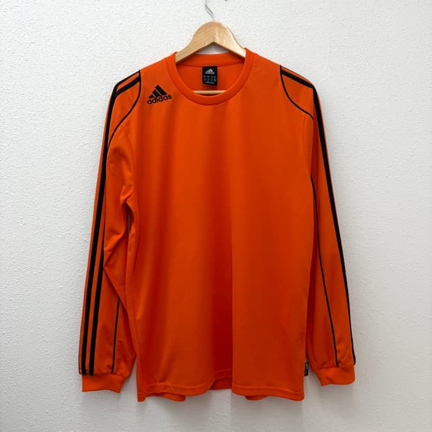 아디다스 오렌지 삼선 롱슬리브