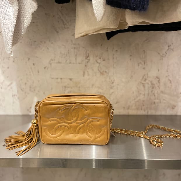 샤넬 빈티지 옐로우 백 