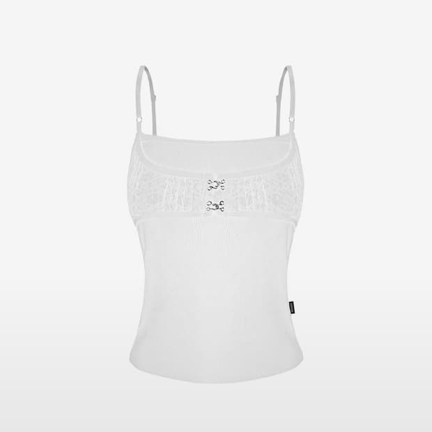 오도어 co.ce sleeveless lace white 레이스 나시