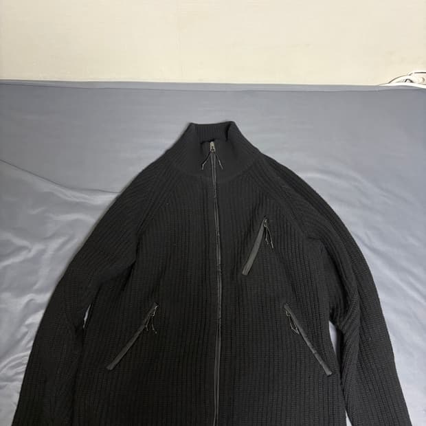 언어펙티드 집업 니트 가디건 M