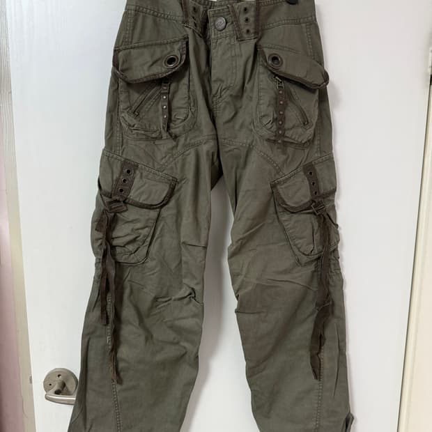 DOHC 카키 카고 팬츠