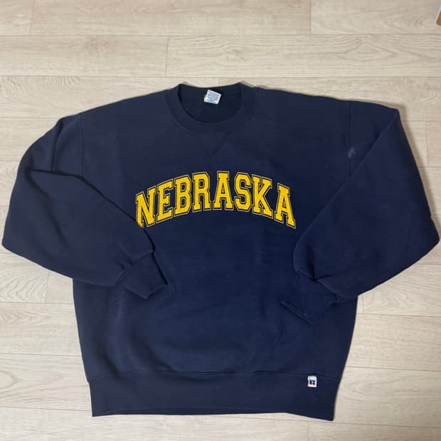 90s russell swat shirt navy