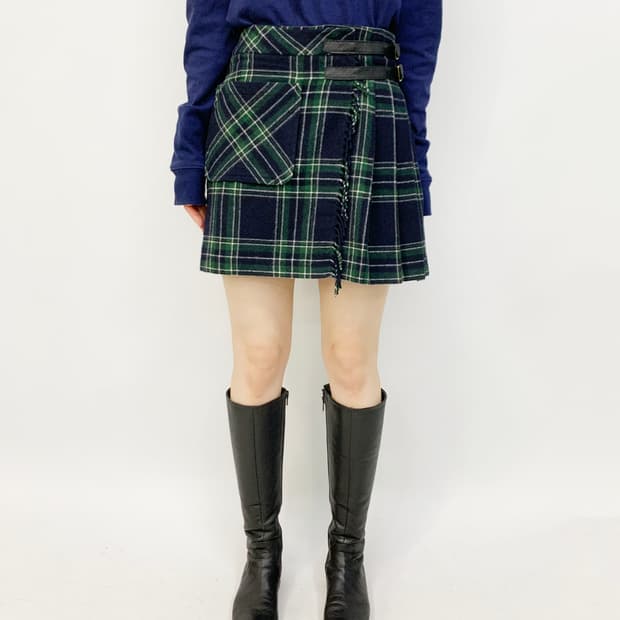 막스앤코 막스마라 울 미니 랩스커트