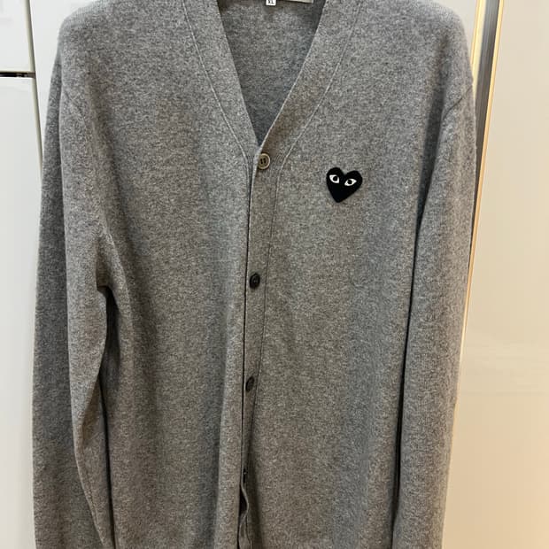 24fw 꼼데가르송 그레이가디건 xl (새상품급)