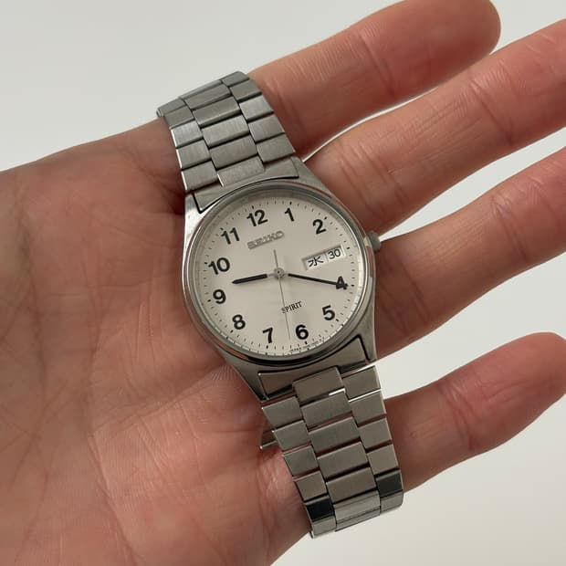 1990s Spirit Arabic Index Silver Quartz