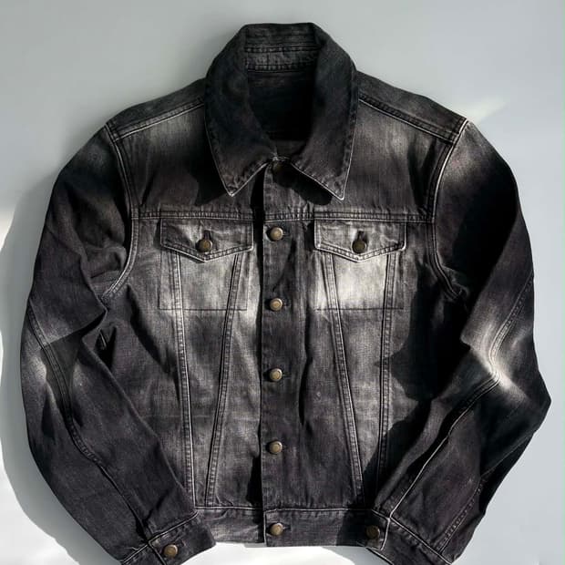 [48] 입생로랑 리브 고쉬 데님 트러커 자켓