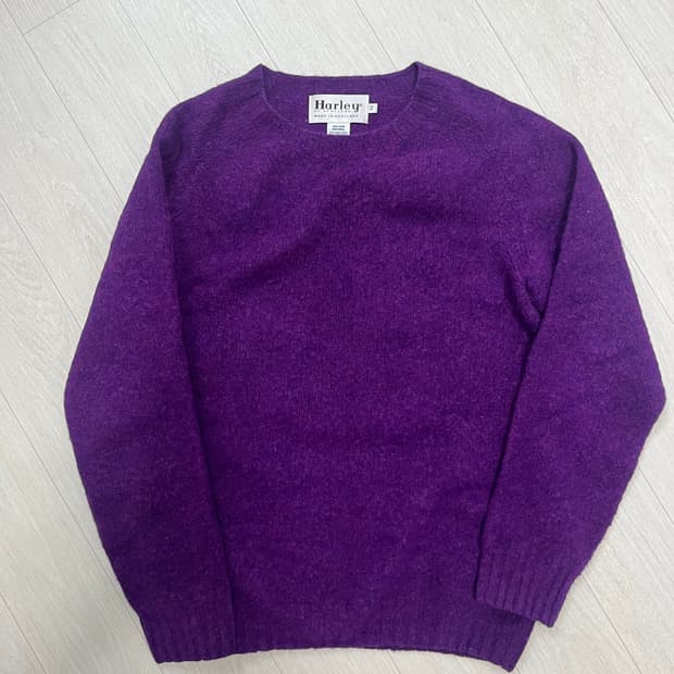 할리오브스코틀랜드 쉐기독 니트 퍼플xs
