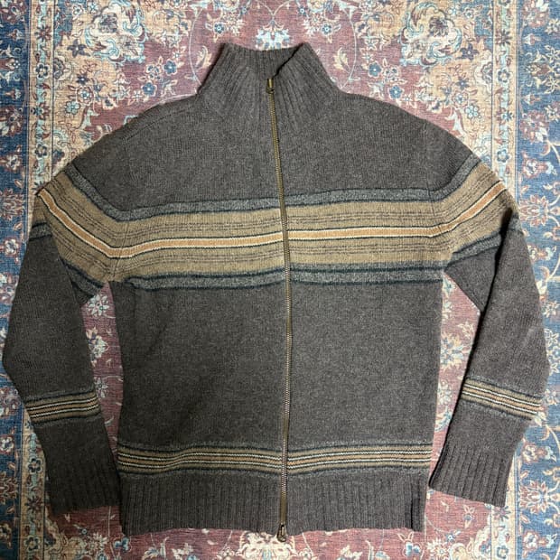 폴로진스 투웨이 니트 집업