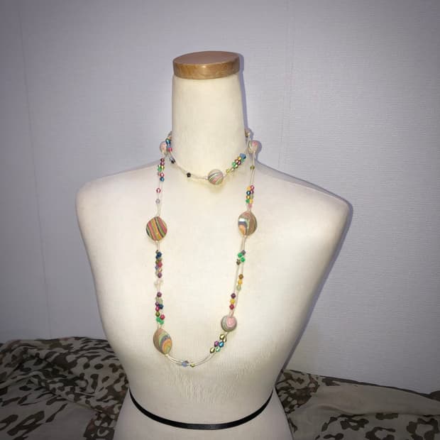 빈티지 롱 목걸이 페어리 오리엔탈 모리걸 하구미 그런지