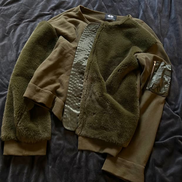 Viviano sue 18aw Ma-1 Fleece SweatShirts