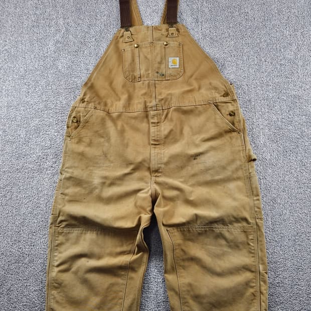 칼하트 덕 캔버스 더블니 오버롤 슈트 ( 50X32 ) / 11410