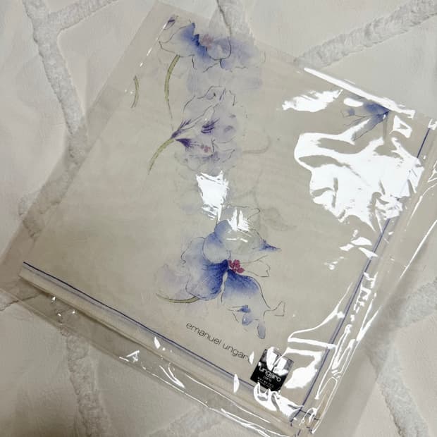 웅가로 꽃무늬 손수건 새상품