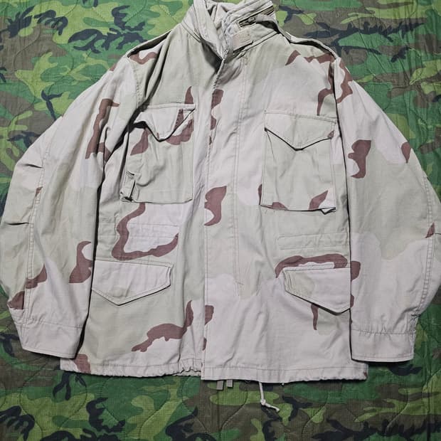 90s 미군오리지날 사막삼색 M65 필드자켓 MS
