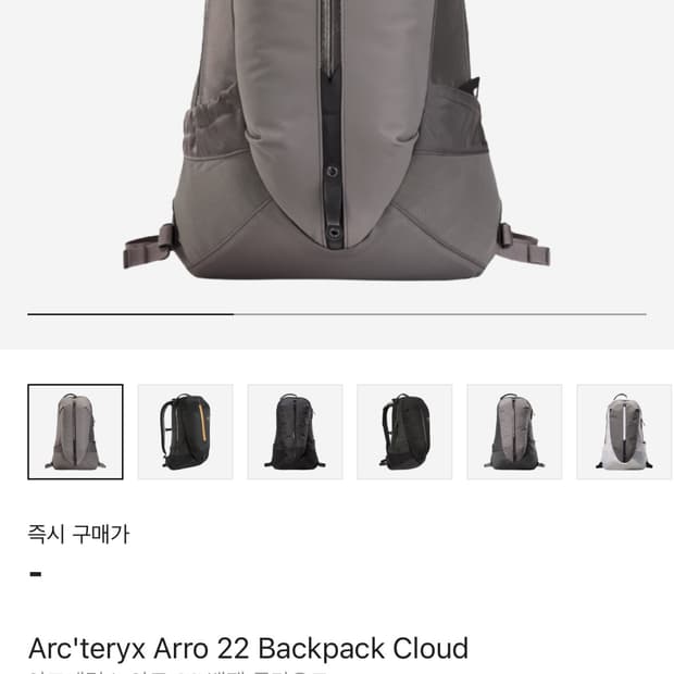 [새제품] 아크테릭스 아로 22 클라우드 구형