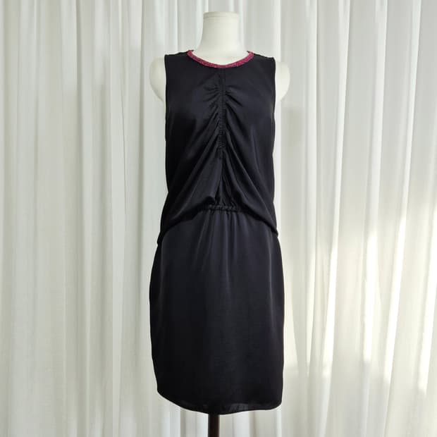 까르뱅 CARVEN 셔링 드레이프 원피스 드레스 (55) 상태최상