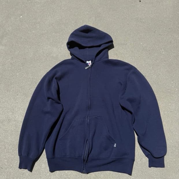 빈티지 90s 러셀 후드집업