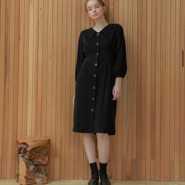 하케쉬 블랙 롱원피스 하객룩 상견례룩 출근룩