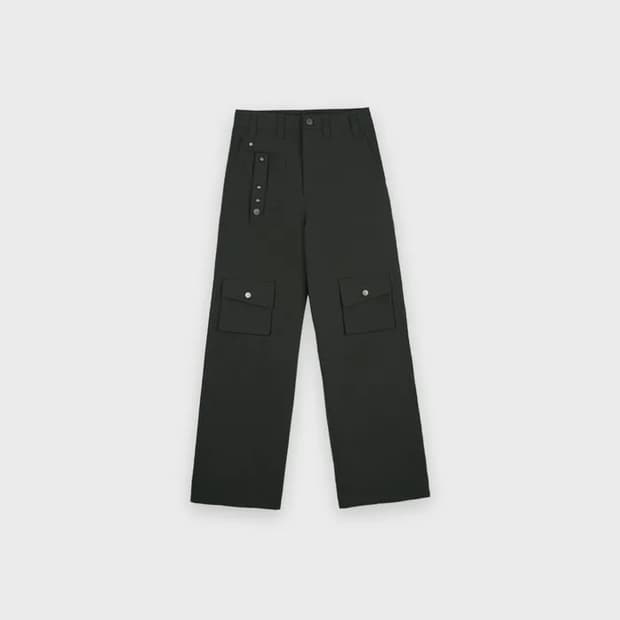 Gradual Dots Cargo Pants Khaki Black