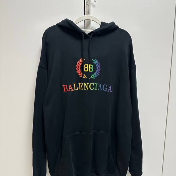 S+ 발렌시아가 월계수 후드티 그라데이션 XS 택제거 새상품