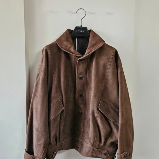 [4, 새상품] 26SS 오라리 실키 그레인 스웨이드 블루종 팝니다