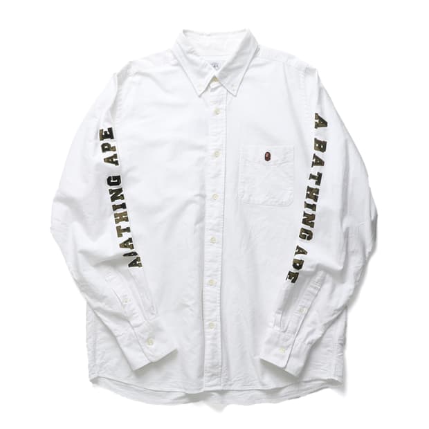 베이프 A BATHING APE Sleeve Oxford Shirt