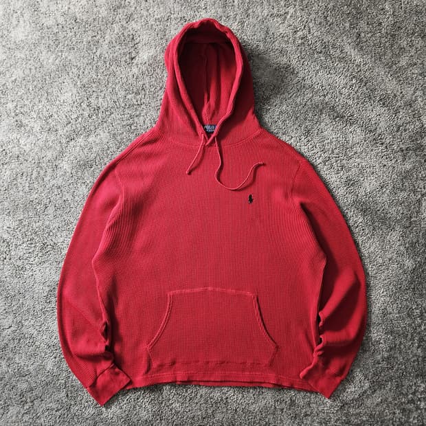 [무료배송] POLO RALPH LAUREN 와플 후드티