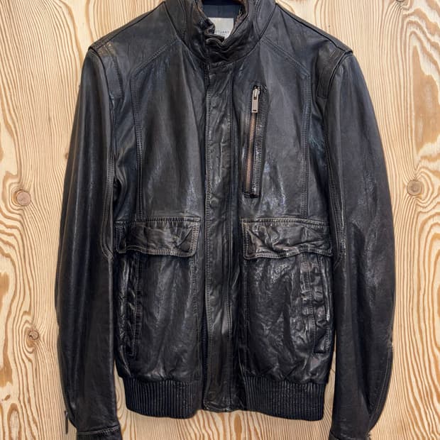 질스튜어트 뉴욕 브러쉬드 레더 자켓