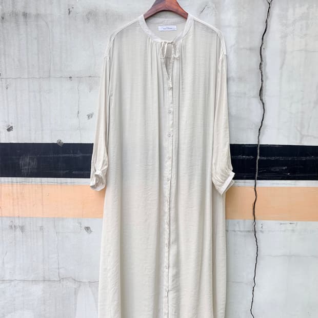 RAY CASSIN 롱 셔츠 원피스 아이보리