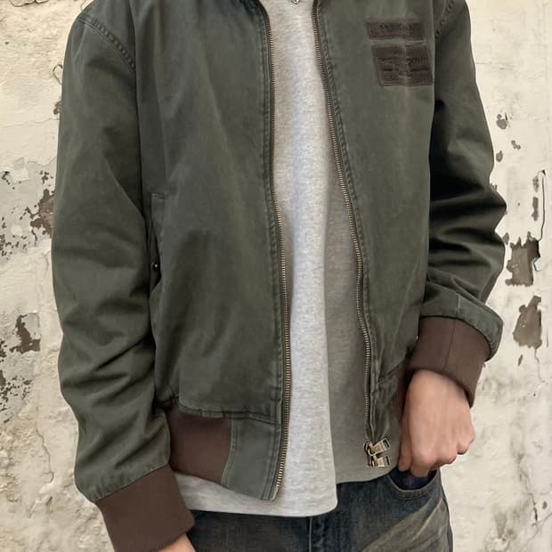 아캄 Washed Velcro Jacket (Khaki) 2사이즈