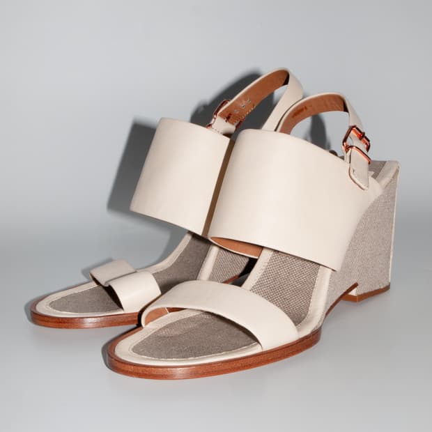 Canvas Wedge Heel Sandle