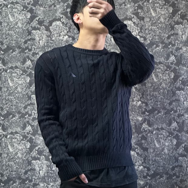 nautica 나우티카 꽈배기 니트