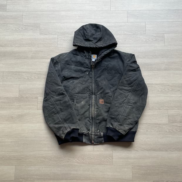 칼하트 j130 BLK 블랙 액티브 자켓 샌드스톤 carhartt
