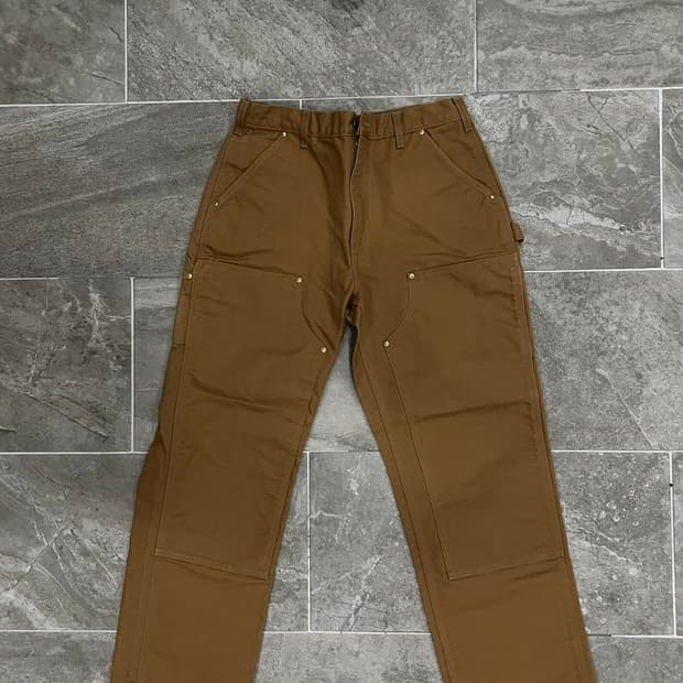 (34X32)칼하트 더블니 워크팬츠 B01BRN 칼하트브라운 루즈핏 