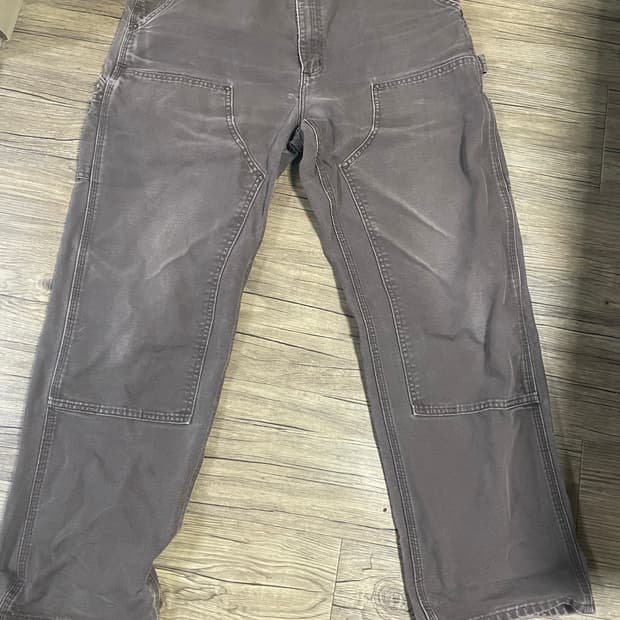 칼하트 더블니 워크 팬츠 다크브라운 dkb