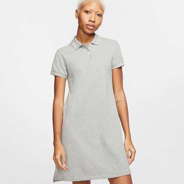 나이키우먼스 골프폴로드레스 - 그레이S