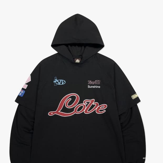 썬러브 Team Layered 후드티