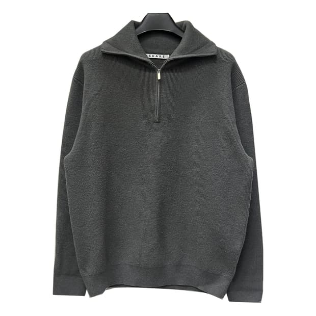 SUARE 수아레 하프집업 레이온 니트 L