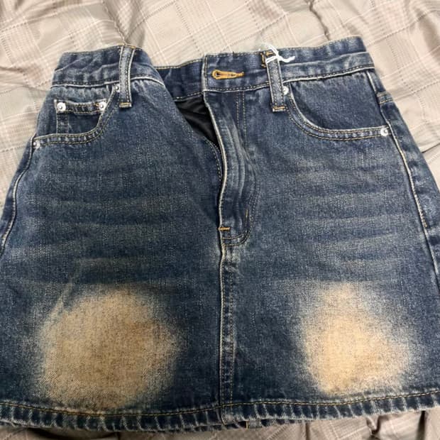 갸루 워싱 미니스커트