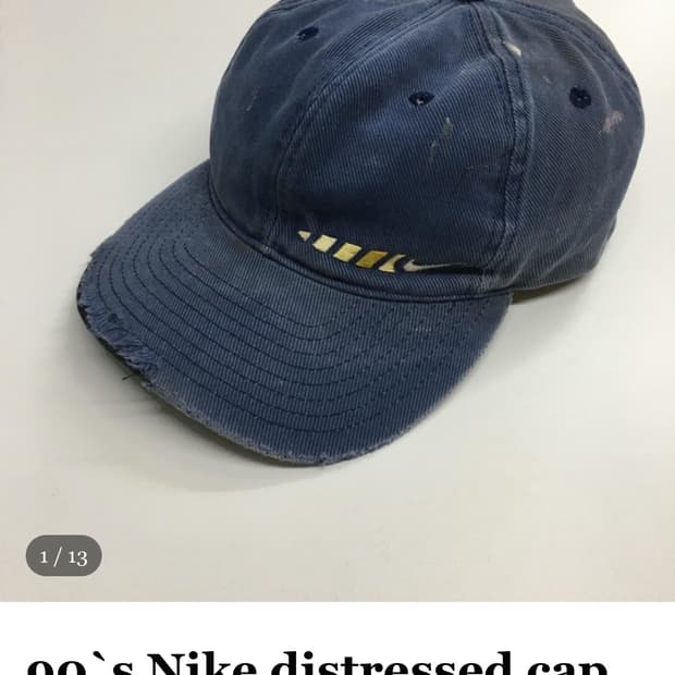마스컴퍼니 90`s Nike distressed cap