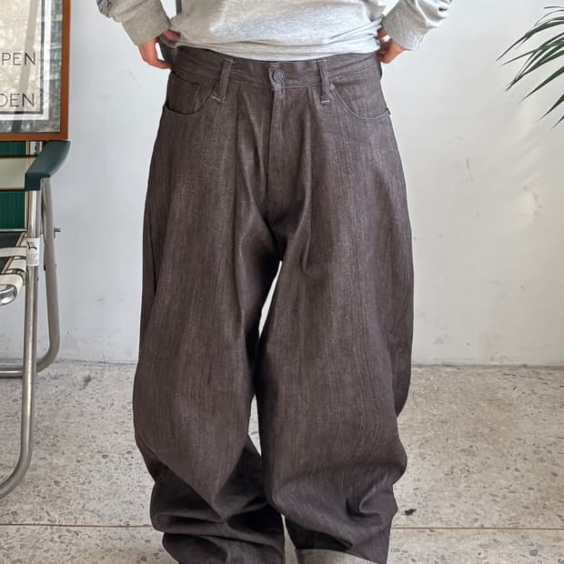 90s’빈티지 자수 힙합팬츠