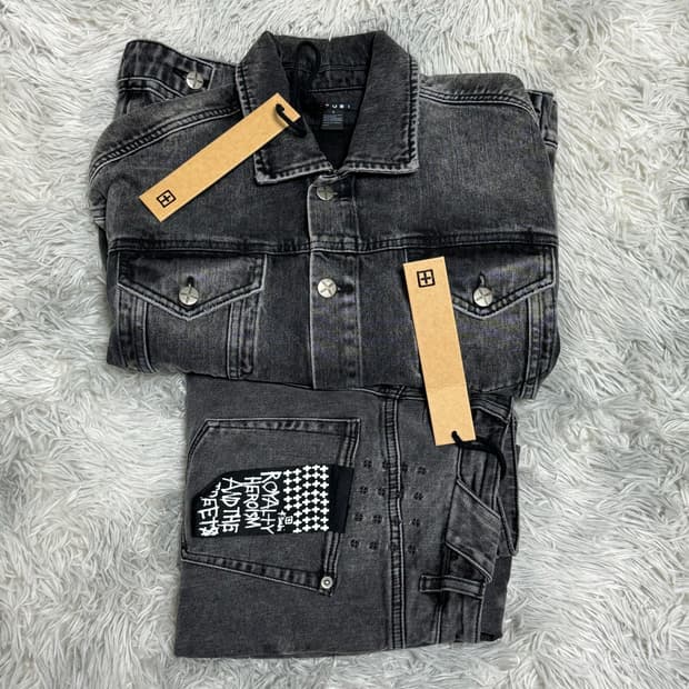 Ksubi 수비 흑청 데님 자켓 세트